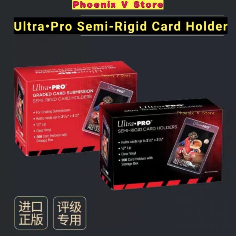 ORIGINAL Ultra Pro Ultrapro Graded Card Submission Semi Rigid Card  Holders Yugioh Pokemon Digimon One Piece WS | Shopee Malaysia