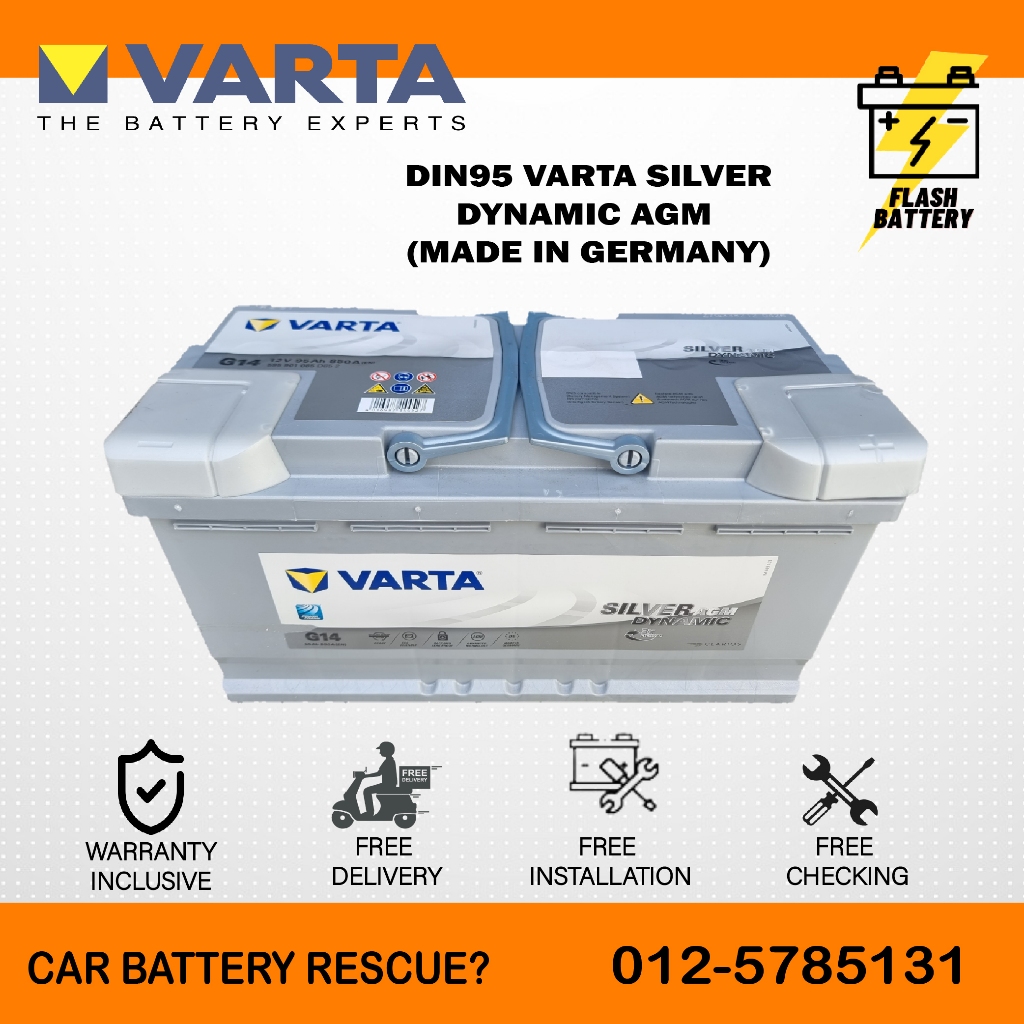 VARTA GP Mercedes Benz Auxiliary Backup Battery 12V12AH 200A W222 W212  W211, W176, W246 0009829308 0009829608