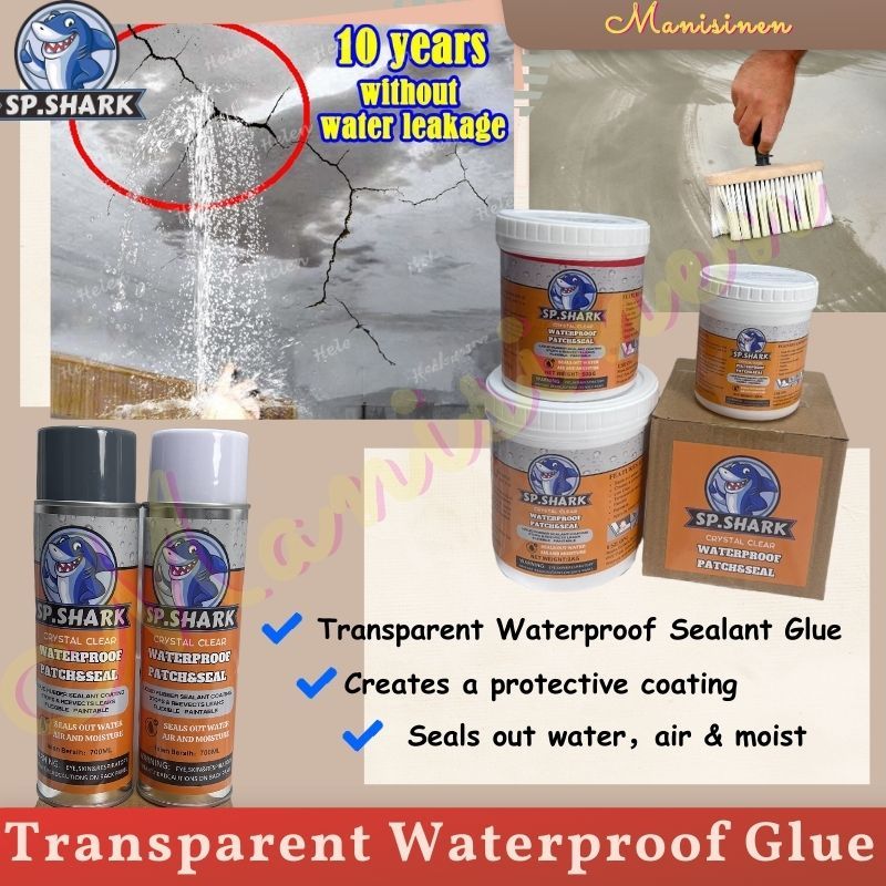 300G / 1KG Transparent Waterproof SP.SHARK Air Waterproofing Paint Seal ...