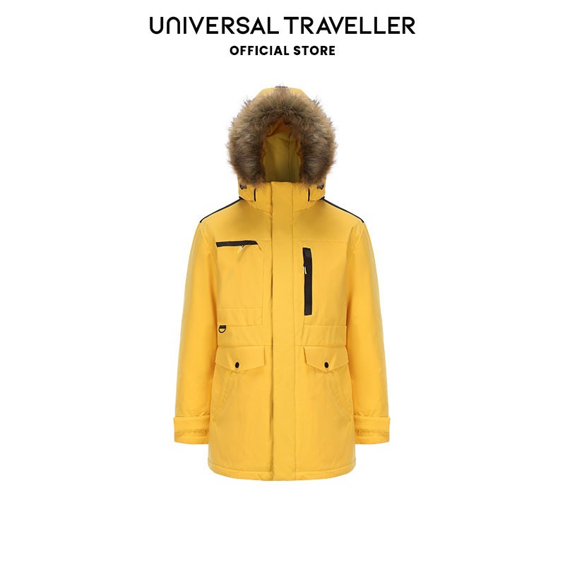 Winter jacket with deals yellow strap