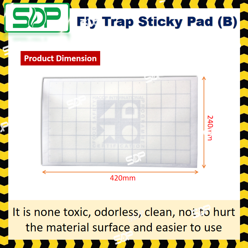 Big Size 420 X 240mm Insect Fly Trap Premium Quality Sticky Pad ...