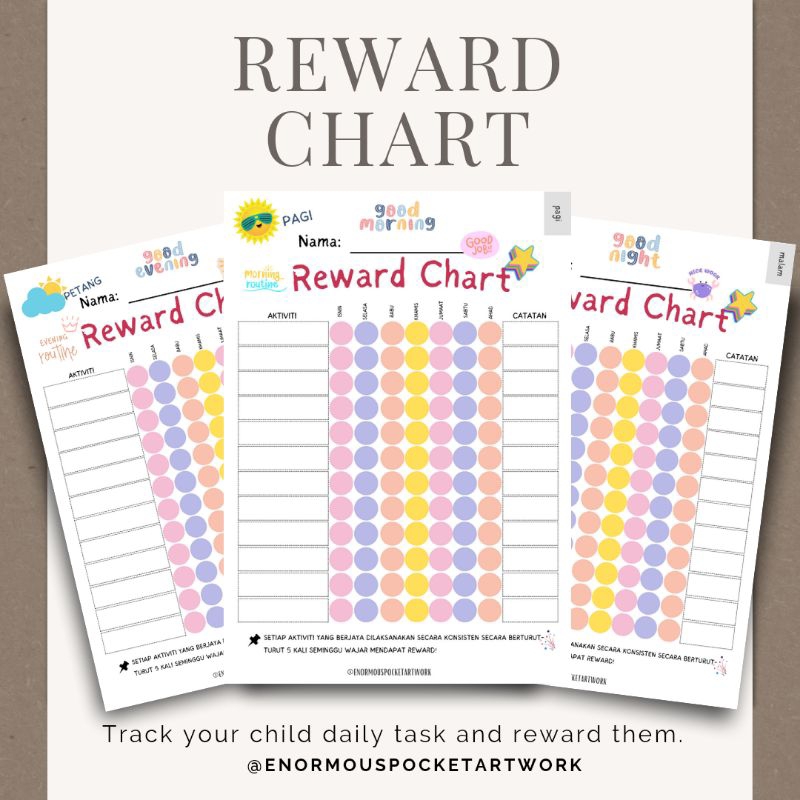 [PDF] Reward Chart for Kids, Carta Reward Anak/ Murid | Shopee Malaysia