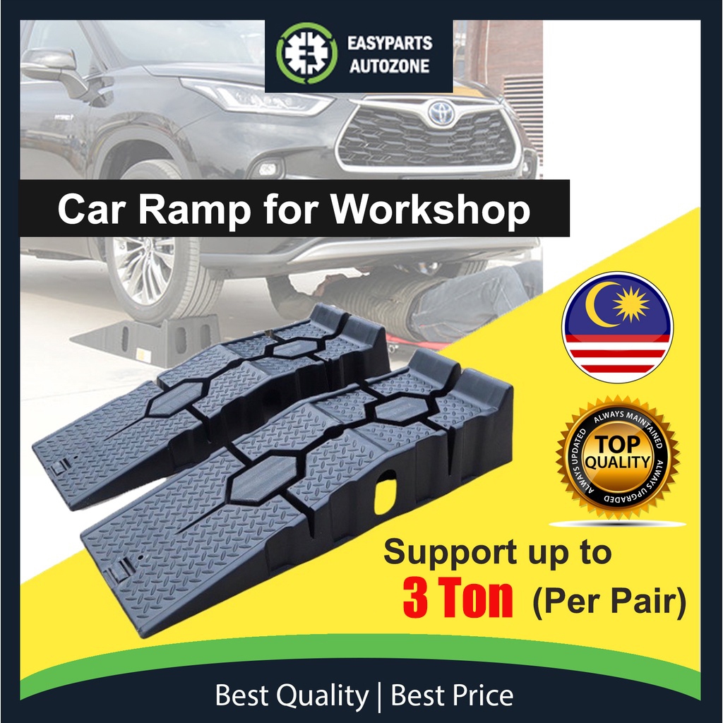 【3 Ton】 Heavy Duty Plastic Car Ramps Ramp Car Vehicle Truck Repairing ...
