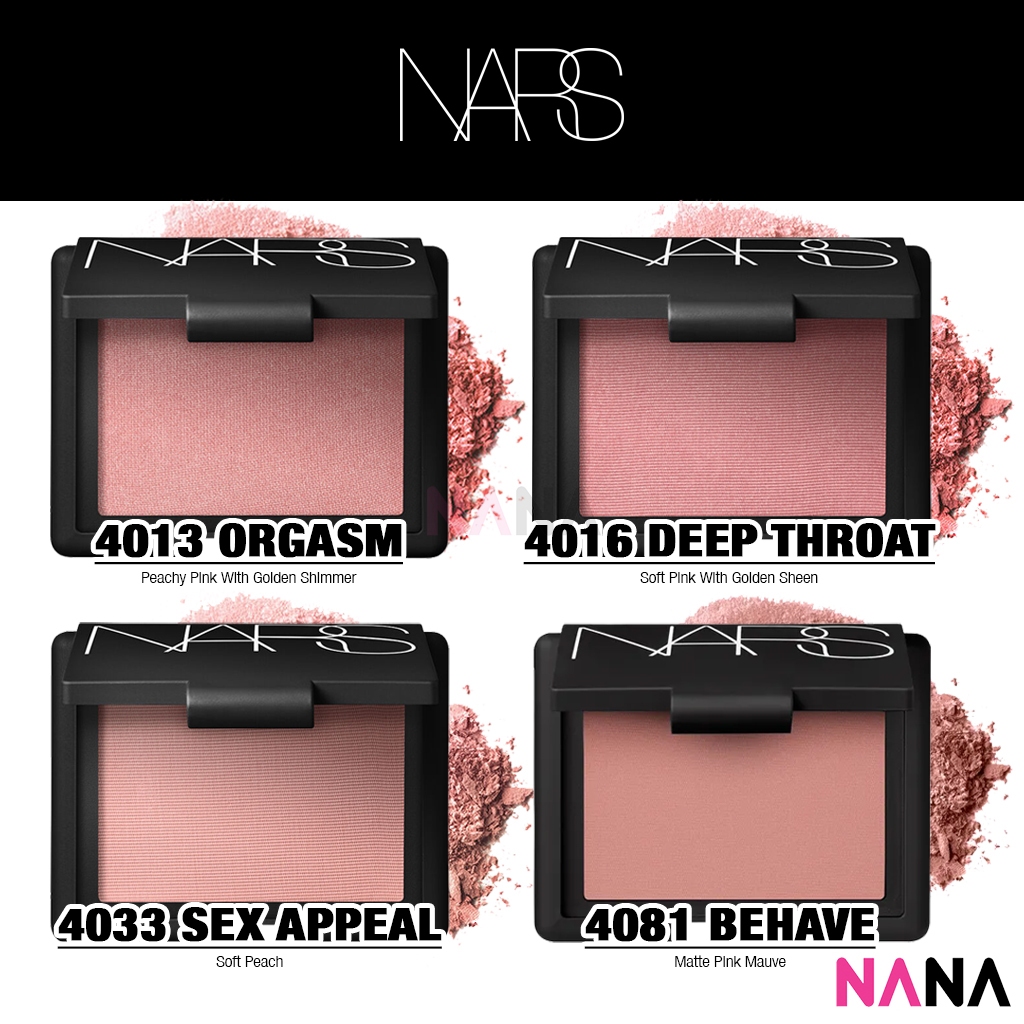 NARS Blush (4013 Orgasm/ 4016 Deep Throat/ 4033 Sex Appeal/ 4081 Behave) |  Shopee Malaysia