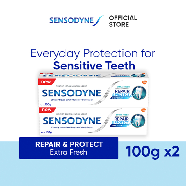 Sensodyne Toothpaste, Repair and Protect, Deep Repair, Lasting and ...