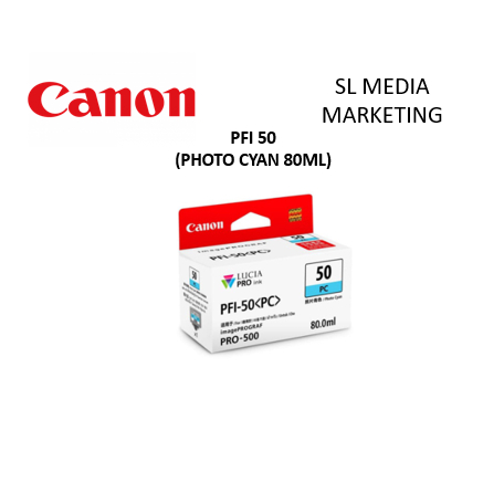 CANON ORIGINAL PFI-50 PFI50 (MBK/PBK/C/M/Y/PC/PM/GY/PGY/R/B/CO) INK ...