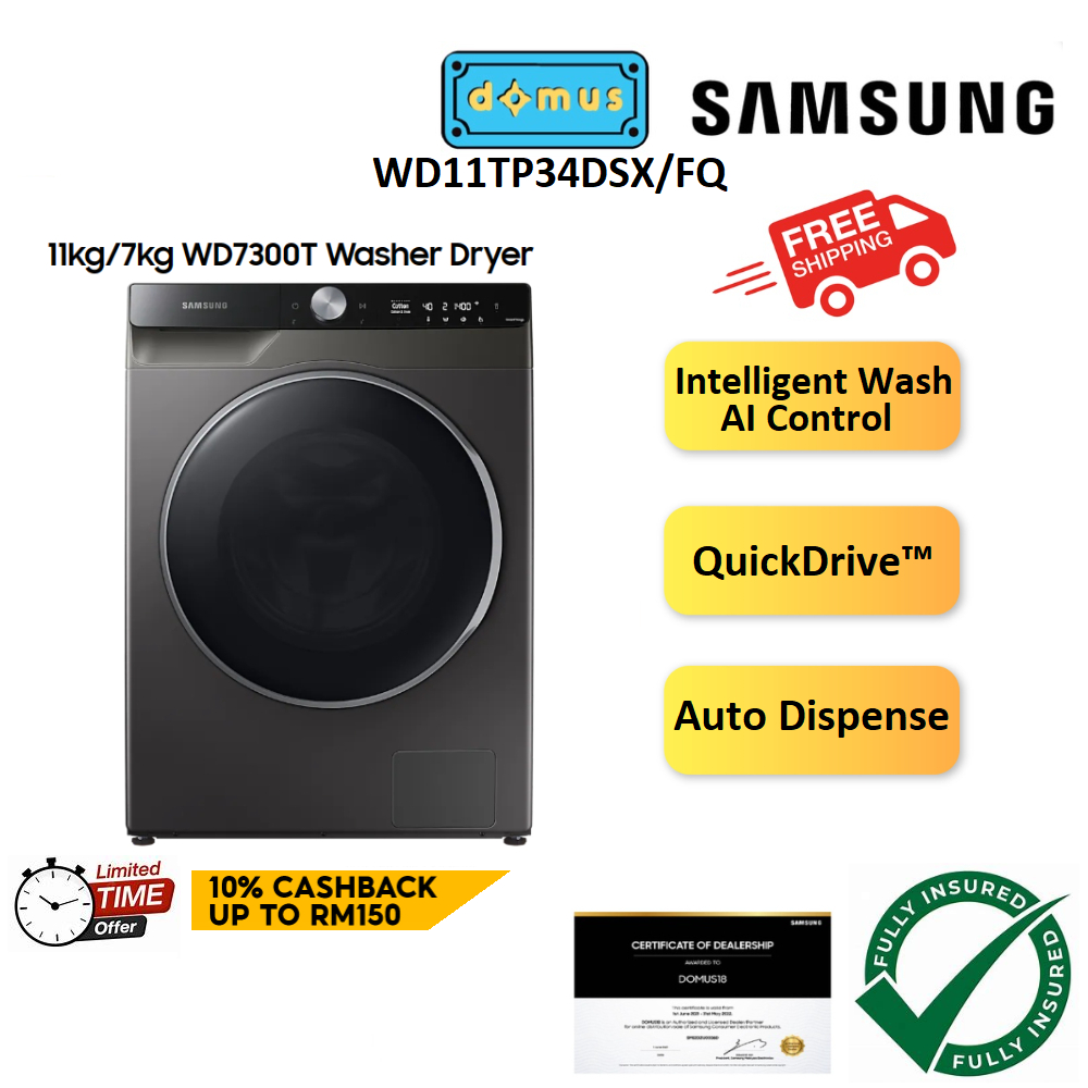 Samsung Washer Dryer 2 in 1 Washing Machine Front Load Combo Mesin