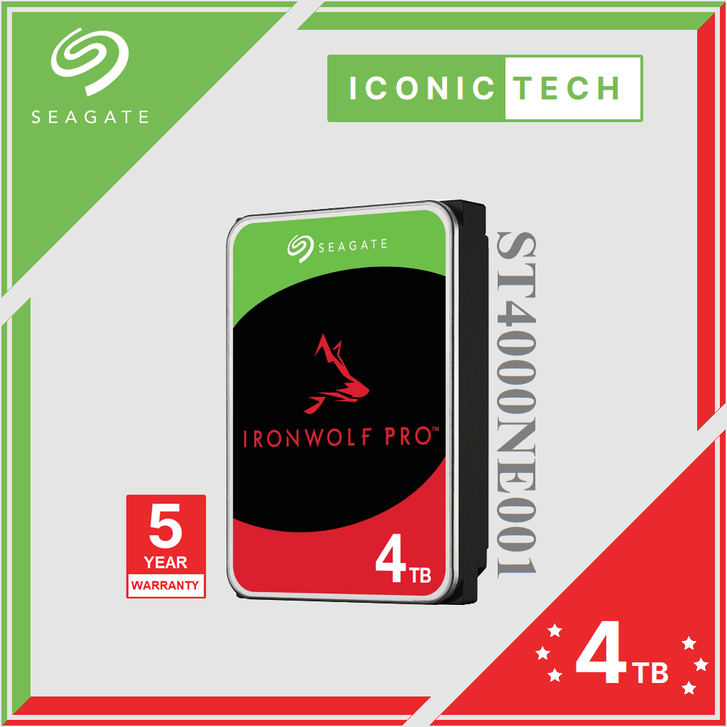 100 Original Brand New Set Seagate 4tb Ironwolf Pro 7200 Rpm Sata Iii Internal Nas Hdd 0826