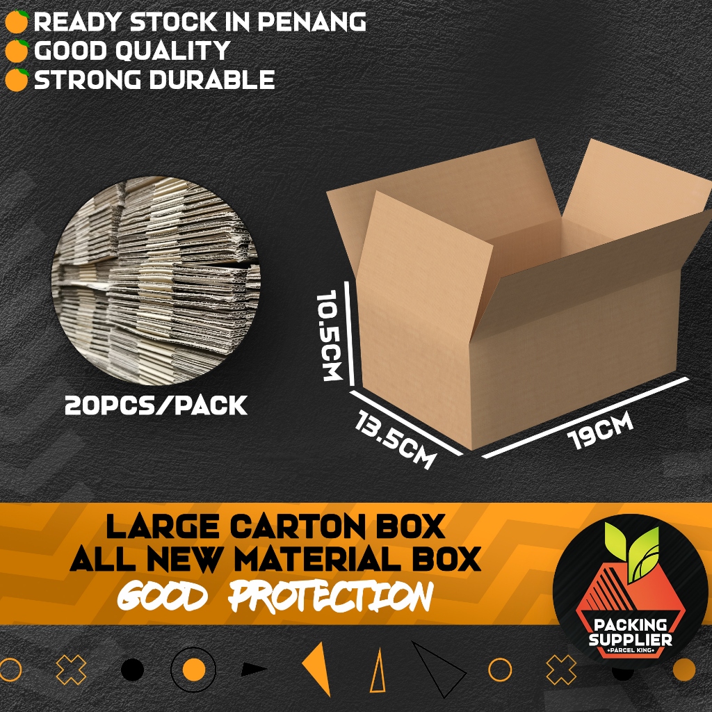 [ Carton Box 19cm*13.5cm*10.5cm 20pcs/per ] Storage Box Kotak Packing ...