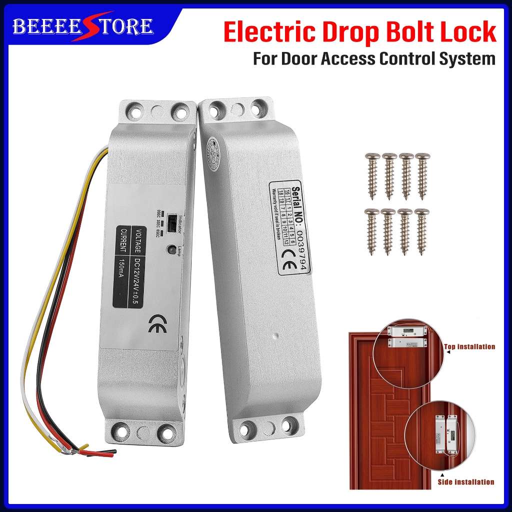 Electric Drop Bolt Lock DC12V with Adjustable Time Delay Fail Safe Mode ...