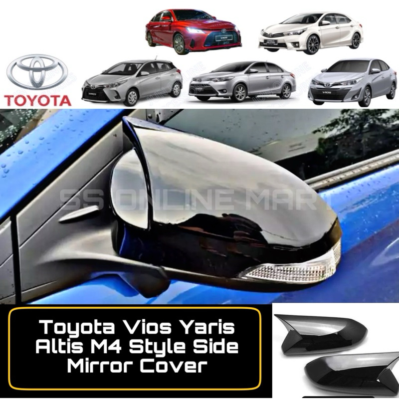 Toyota Vios 2024 NCG104 Toyota Yaris Side Mirror Cover M4 Style Side