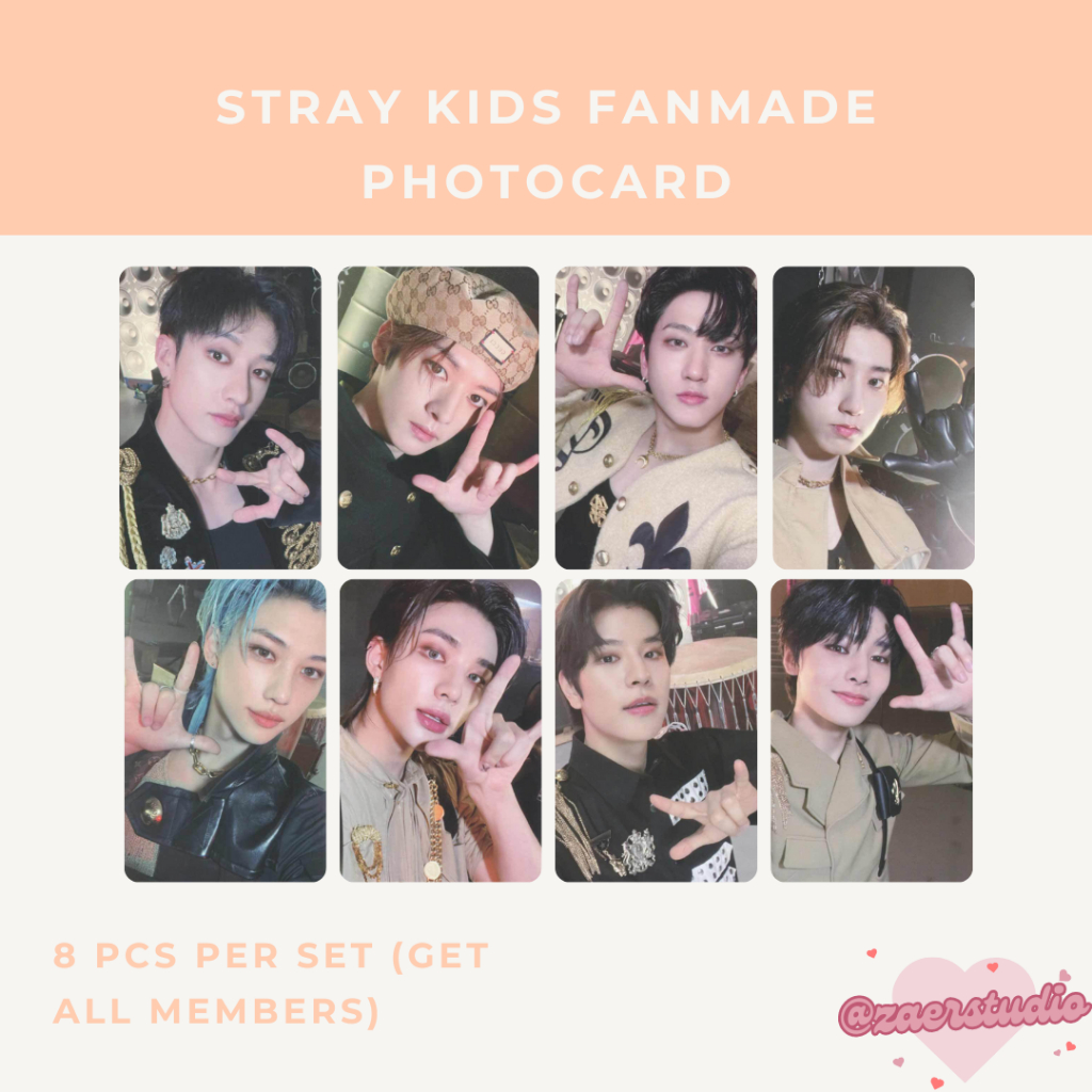 STRAY KIDS 樂-STAR ROCK-STAR EVERLINE POB fanmade unofficial photocards ...