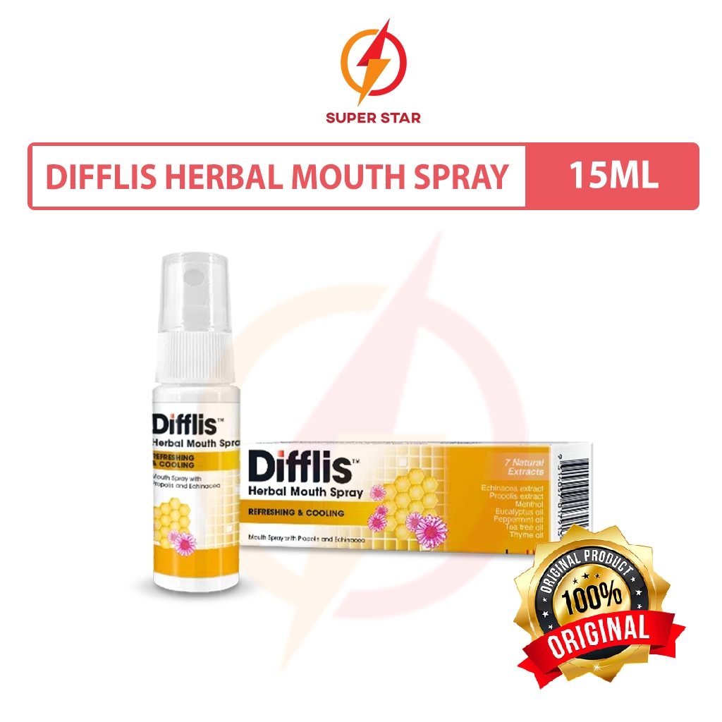 Difflis Herbal Mouth Spray Refreshing & Cooling 15ml | Shopee Malaysia