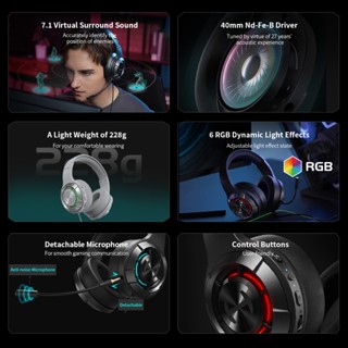 Edifier Hecate G30 II Wired Gaming Headphones - 7.1 Virtual Surround ...