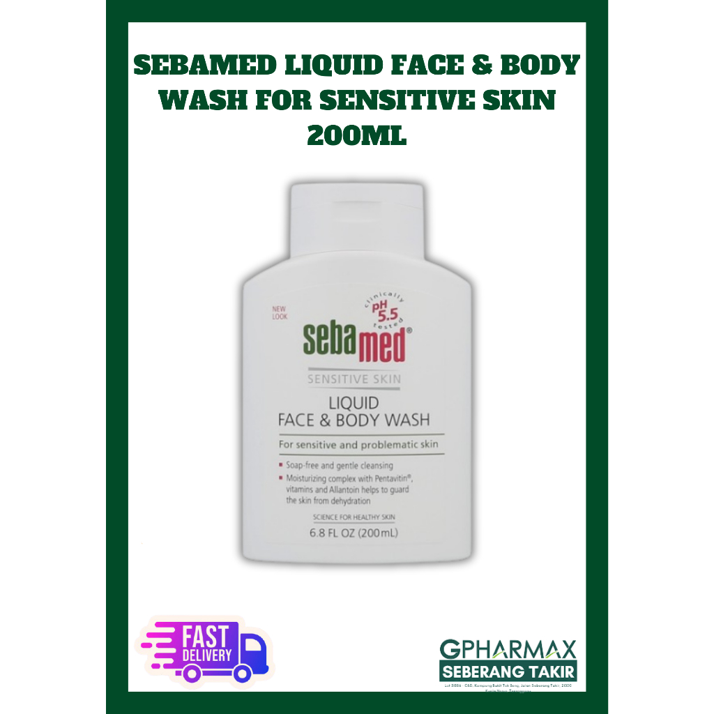 Sebamed Liquid Face And Body Wash For Sensitive Skin 200ml Shopee Malaysia