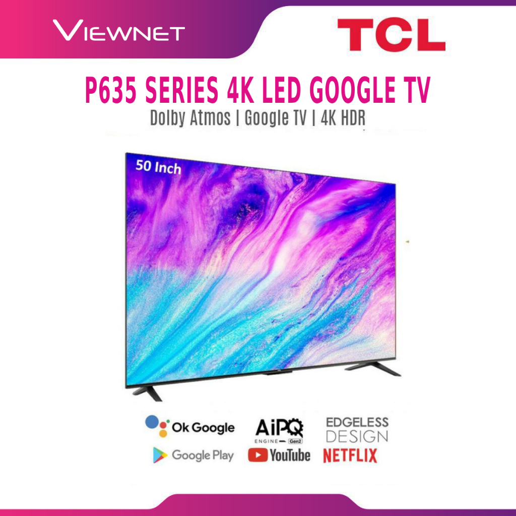 TCL 65 Inch P635 Smart UHD LED 4K TV