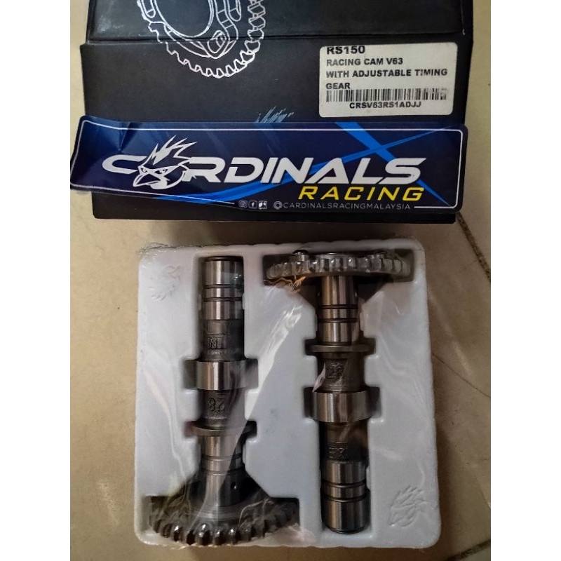 RS150 CAM RACING V63 WITH ADJUSTABLE TIMMING GEAR SET CARDINALS RACING ...