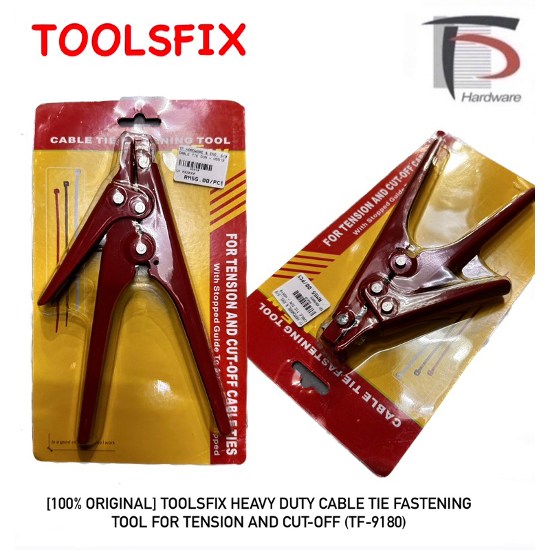 [100 ORIGINAL] TOOLSFIX HEAVY DUTY CABLE TIE FASTENING TOOL GUN FOR