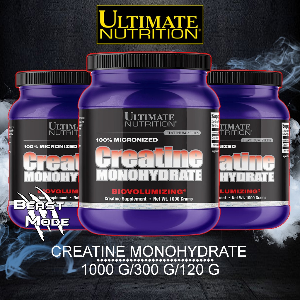 Ultimate Nutrition Creatine Monohydrate 1 kg, 300 g, 120, | Shopee Malaysia
