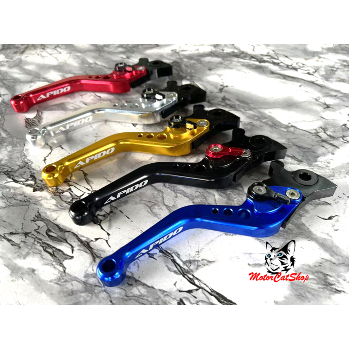 Apido Brake Lever SRL115-Fi (Adjustable) Black Silver Red Gold Blue ...