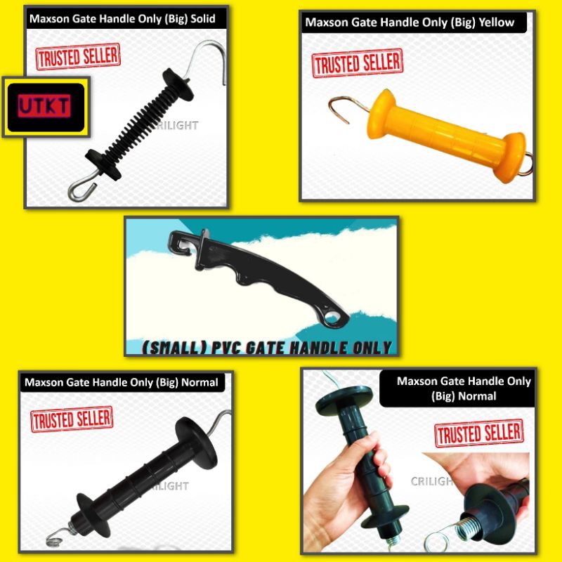 Spring Gate Handle Only Big, Solid N Small/Pagar Elektrik | Shopee Malaysia
