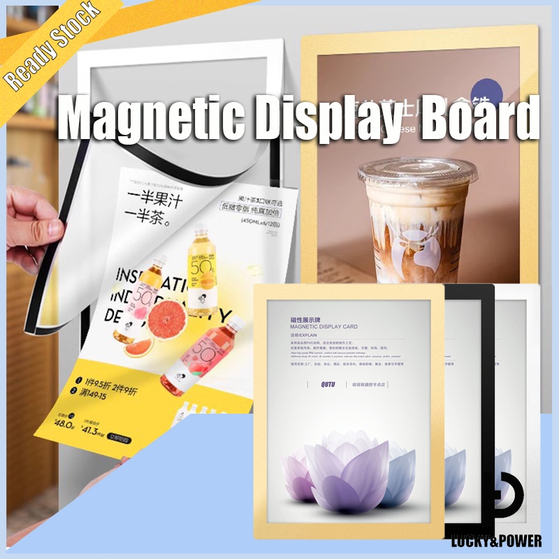 A4 magnetic frame Magnetic Display Board Wall Stick Frame document