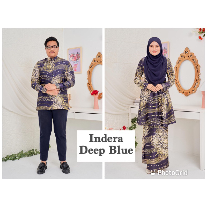 Luvla Sultanah Set Batik Sedondon Suami Isteri Sedondon Batik Malaysia Perempuan Lelaki Plus 0750