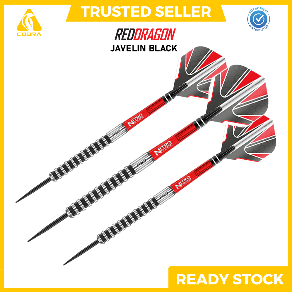{FREE Flight + Shaft} Red Dragon Javelin Black Steel Tips Dart Shopee