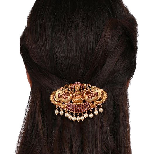 Traditional Peacock Design Hair Clip