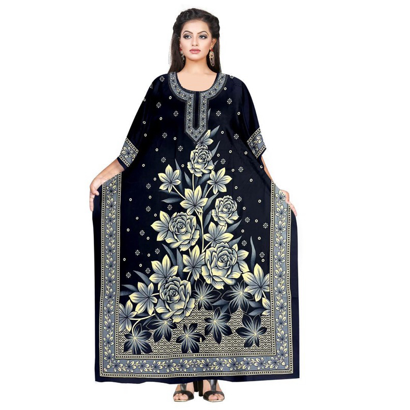 Baju Kelawar Malam Berinai Bridesmaid Kaftan Dubai Black Series