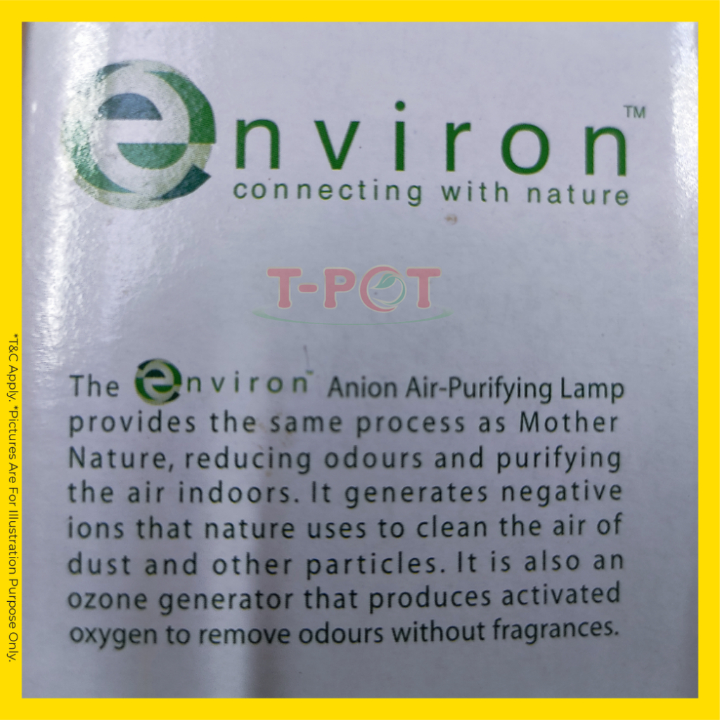 Product image [ENVIRON] ANION AIR-PURIFYING LAMP - 3U Shape 240V 18W E27 BASE WARM WHITE BULB 4
