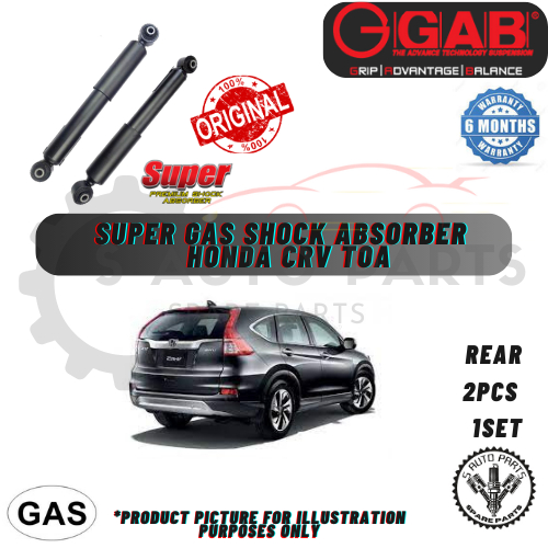 HONDA CRV TOA (REAR 2PCS) 100 ORIGINAL (GAB) SUPER GAS SHOCK ABSORBER