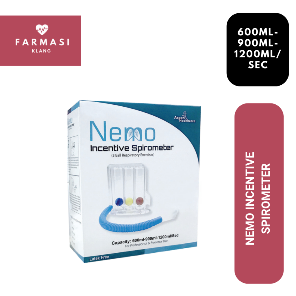 Nemo Incentive Spirometer | 3 Ball Respirotary Exercise || | Shopee ...