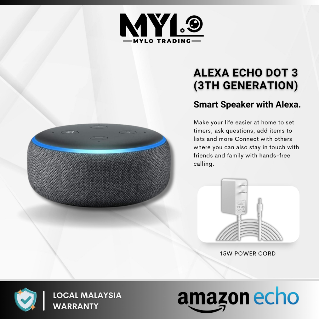 Echo Dot (3rd Gen) - Smart Speaker with Alexa - OhMyMi Malaysia -  Xiaomi Roborock Amazfit Mi