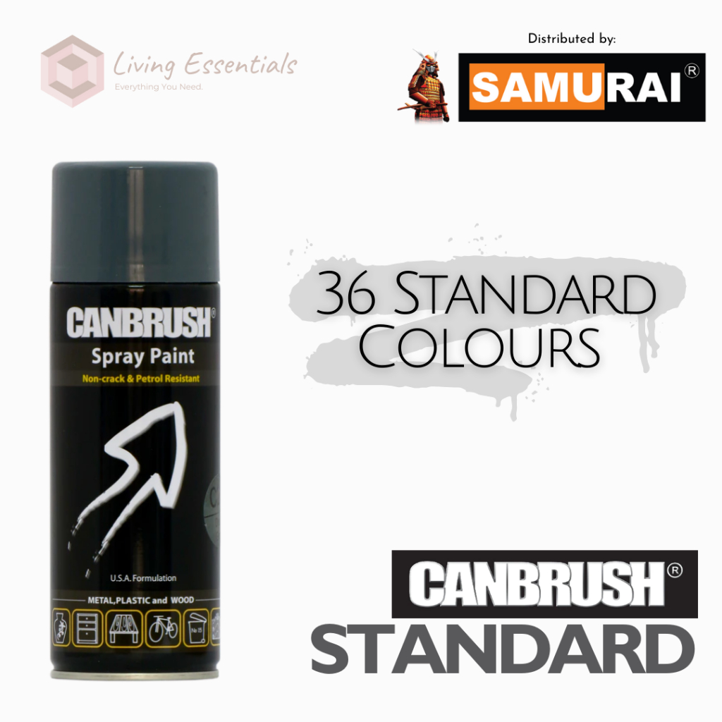 CANBRUSH (Samurai) Standard Color Spray Paint for Metal, Plastic and ...