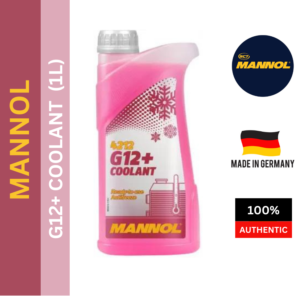 MANNOL Antifreeze G12+ (RED) MN4212 (Made in GERMANY) - 1L Coolant ...
