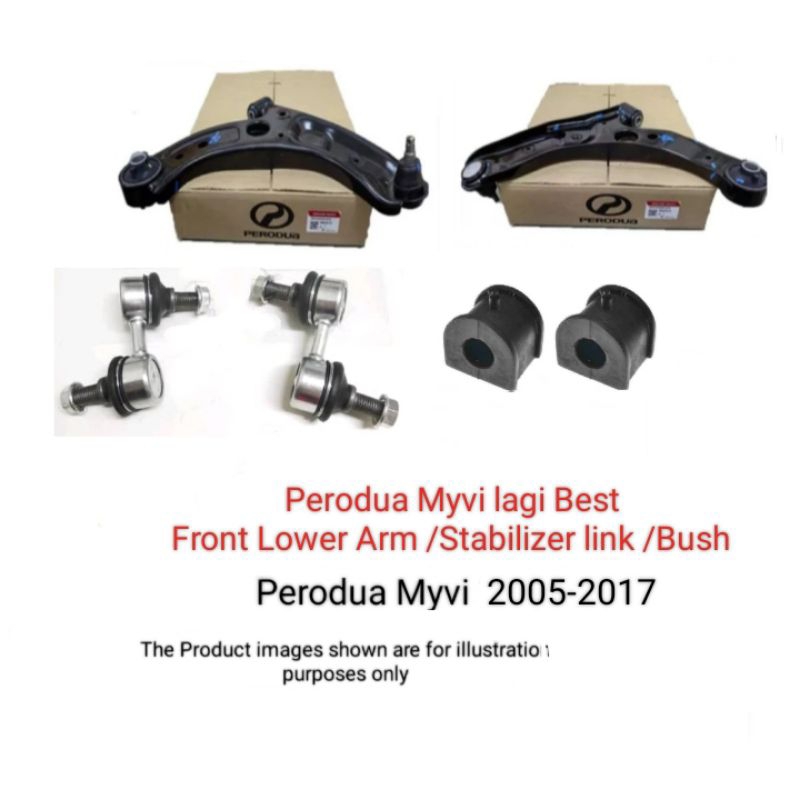 Perodua Myvi 20052017 Myvi lagi Best Front Lower Arm Stabilizer link Stabilizer Bush Shopee