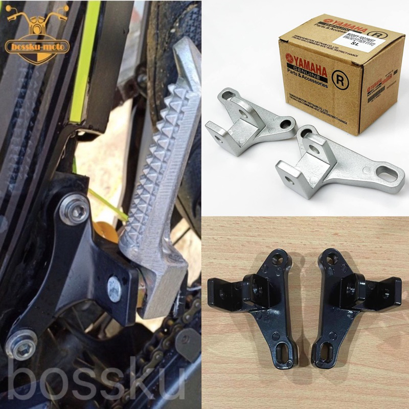 Y15ZR V1 V2 Footrest Bracket & Footrest Modify Ego rear footrest bracket [Tembak Bulan] Shopee