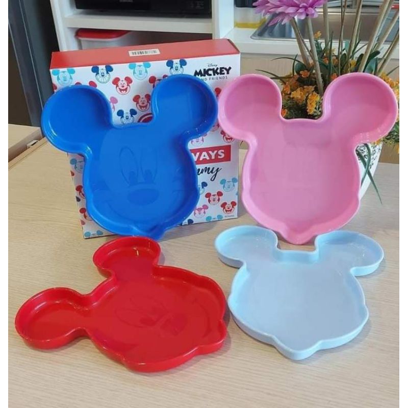 Tupperware Mickey Plate Set (1pc/4pcs) | Shopee Malaysia