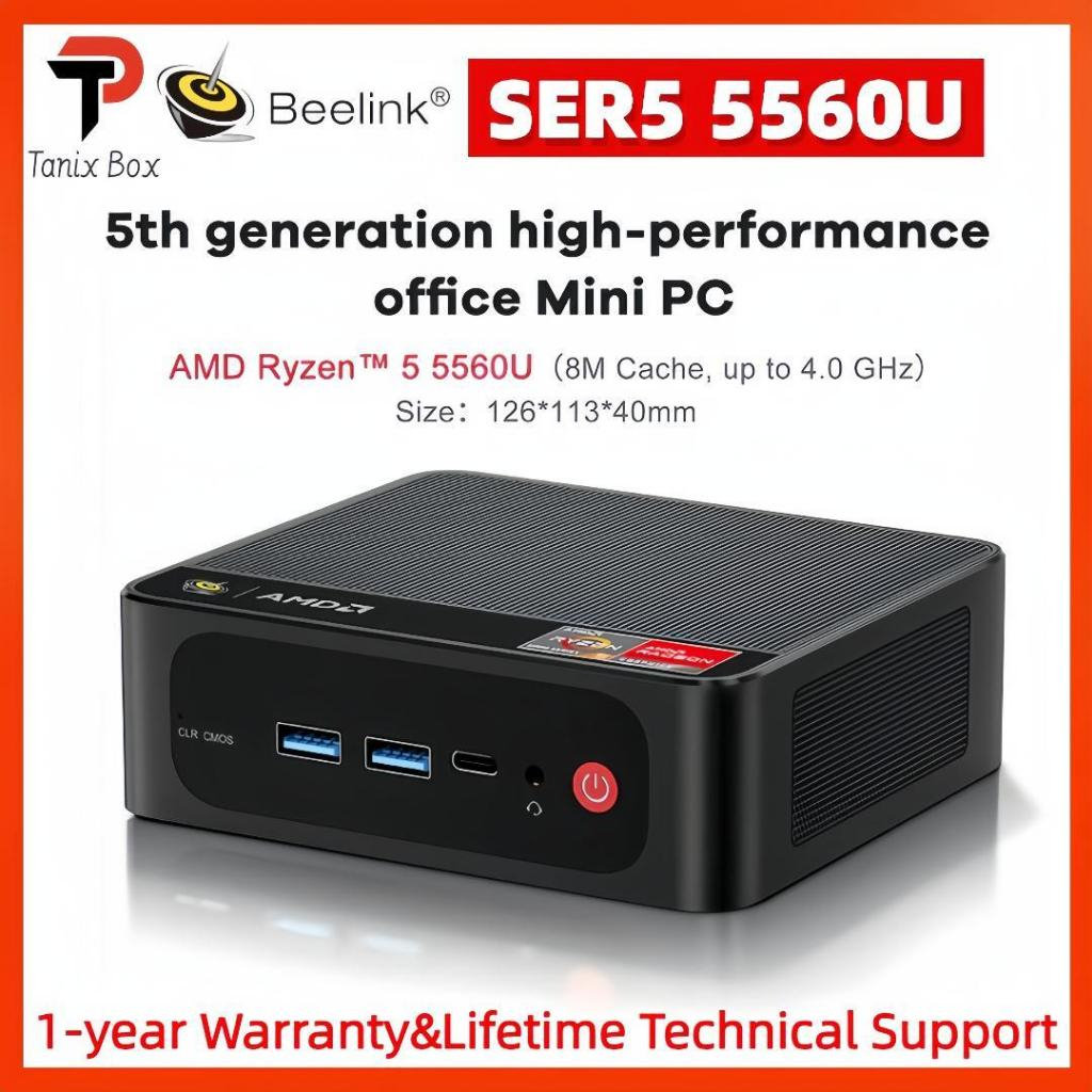 Beelink Mini PC SER5 5560U AMD Ryzen 5 Max 4.0Ghz Mini Desktop Gaming