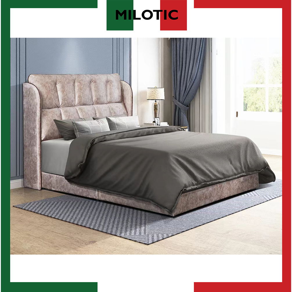 Milotic Living Velvet Fabric Divan Frame | King Size | Queen Size ...