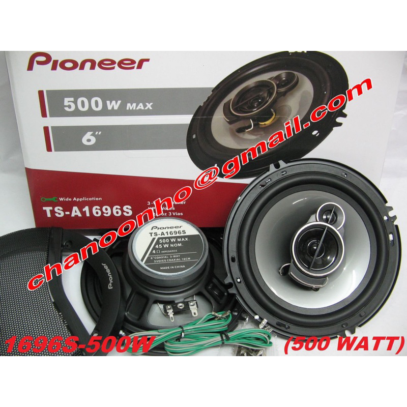 Pioneer Speaker 6” 450 WATT TS-A1696S 6' inch 3-Way 16cm 500Watt Car ...