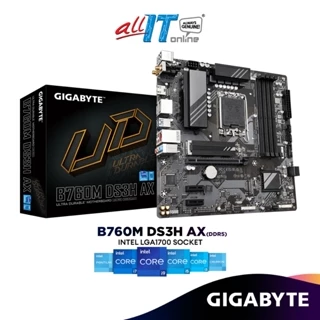 Gigabyte Ultra Durable B760M DS3H AX DDR5 WiFi6 Standard Micro-ATX (mATX) Intel Motherboard | Intel LGA1700 Socket