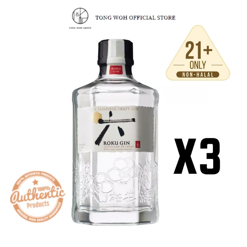 Suntory Roku Gin 70CL x3 | Shopee Malaysia