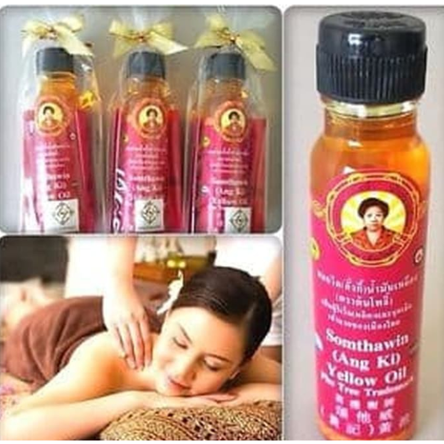 Ang Ki Yellow Oil Imported From Thailand 24ml Somthawin Thai Shopee