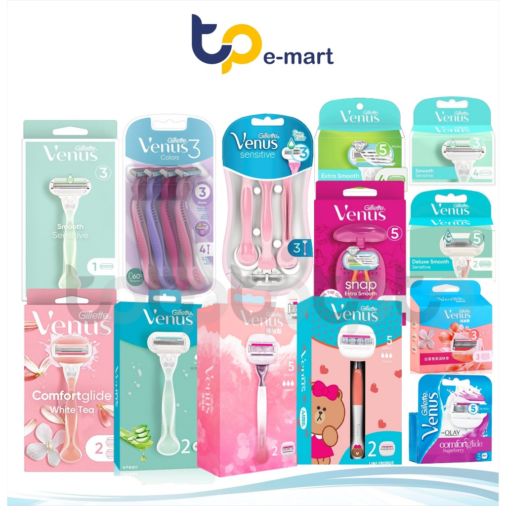 Gillette Venus Comfort Glide White Tea Razor 1+2/Sensitive Disposable ...