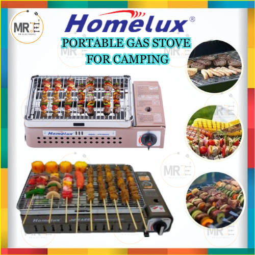 HOMELUX HPB6006B Portable Butane Gas BBQ Infrared Cooker Stove Dapur