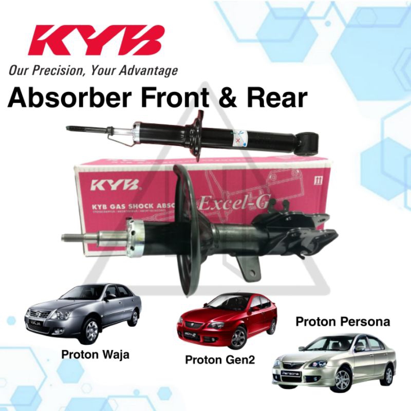Kayaba Excel G Absorber Front Rear Proton Waja Gen2 Persona | Shopee ...