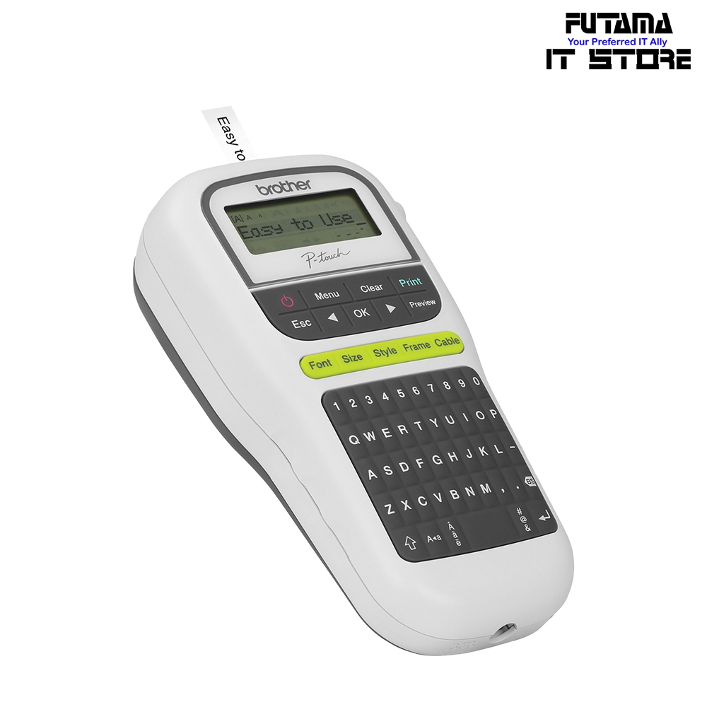 Brother P-Touch H110 Label Printer - QWERTY Keyboard/Up to 12mm tape/Up ...