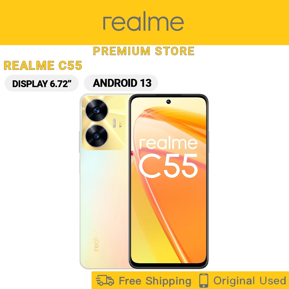 REALME C55 6+128GB/8+256GB Android 13 6.72" LTE 64MP+2MP Octa-core ...